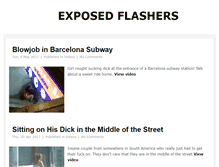 Tablet Screenshot of exposedflashers.com